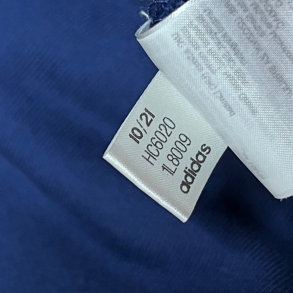 Adidas x Ivy Park Cropped Hoodie Sweatshirt Workout Blue Women's Size Medium - Picture 9 of 10